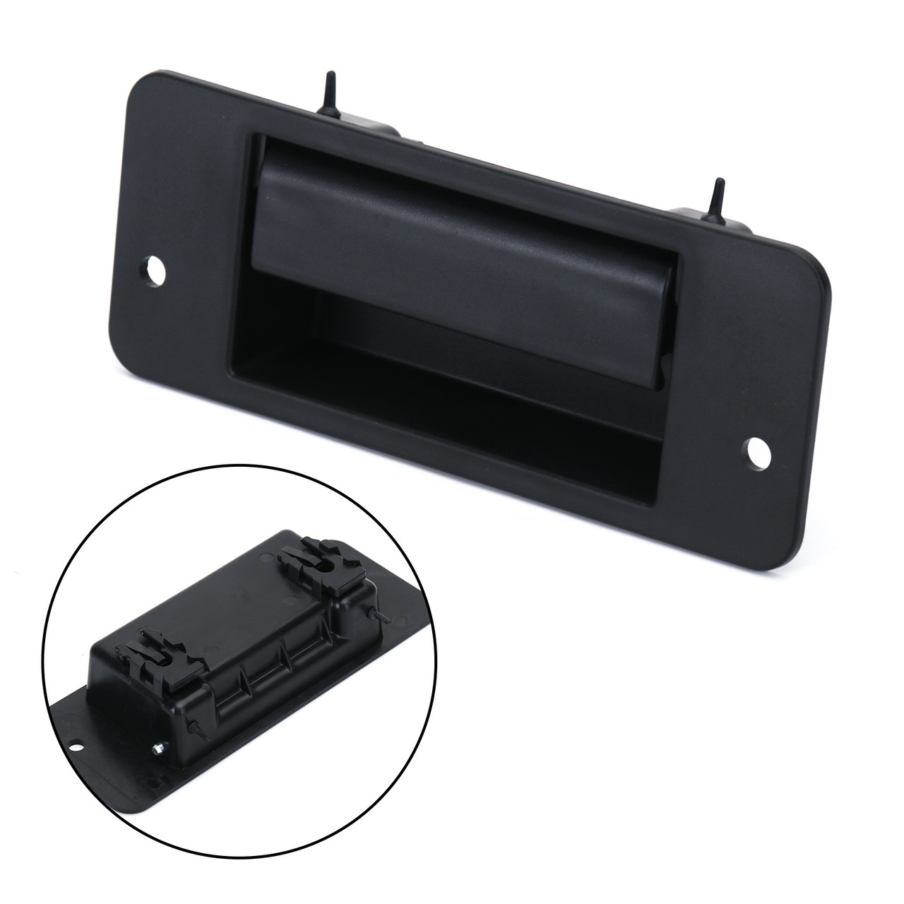 Rear License Plate Light Trunk Tailgate Handle Switch Fit for Audi A4 01-08 A6L 05-12 A8/S8 quattro10-13 RS4 06-08 Black