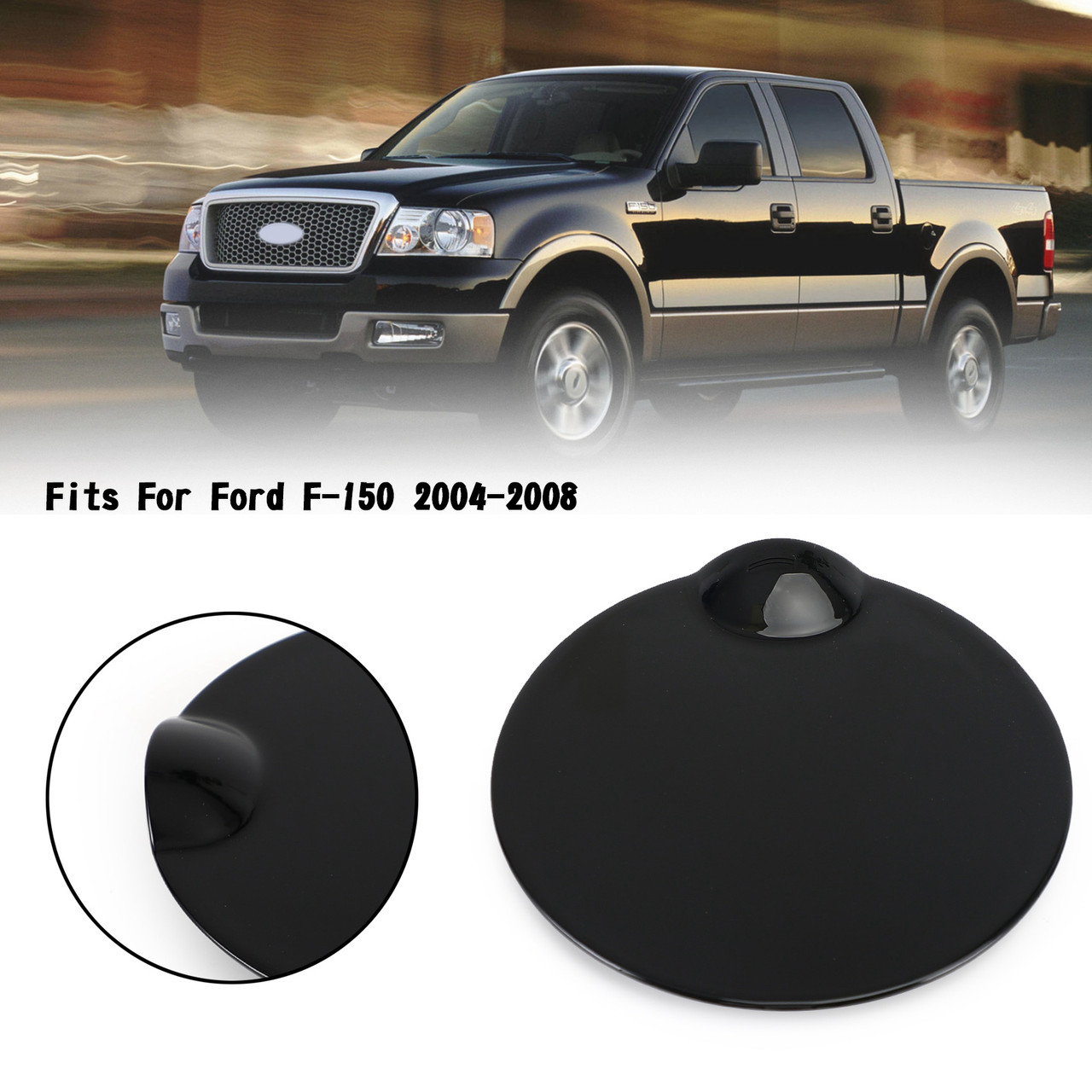 Fuel Gas Tank Door Filler Lid Fit for Ford F-150 2004-2008 4L3Z-99405A26-EAA