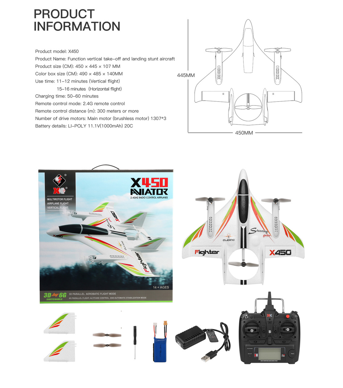 Elicottero RC WLtoys XK EC145 K124 | 6 Canali | Brushless | 3D/6G