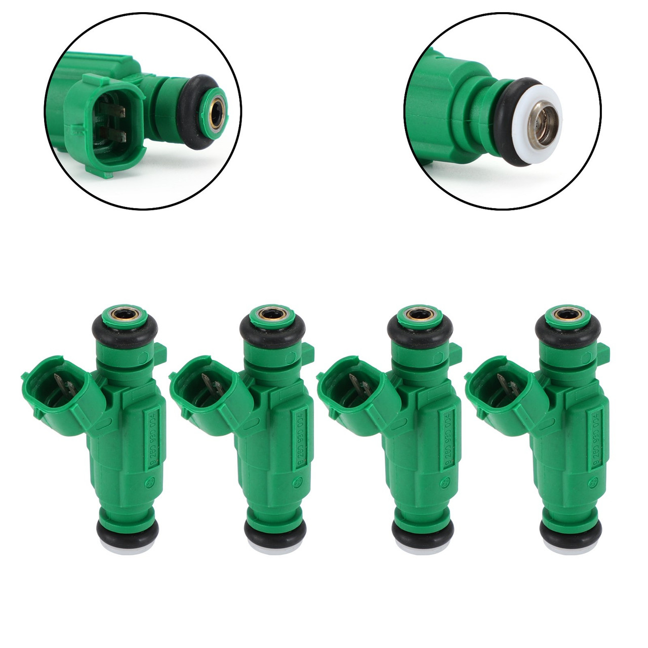 Fuel Injectors 4G2082 Fit For Hyundai Accent 1.6L L4 06-11 Kia Rio 5 1.6L L4 2009-2011 Green