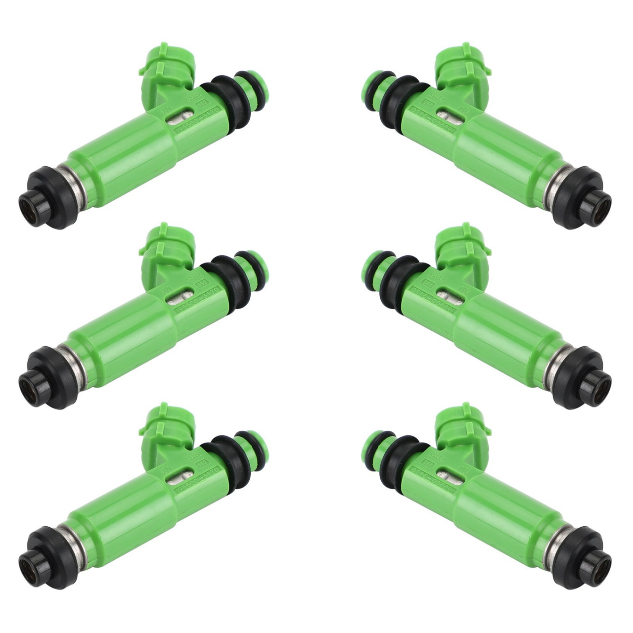 6PCS Fuel Injectors 1955004060 Fit For Mazda Montero Sport 3.0L V6 1997-2001