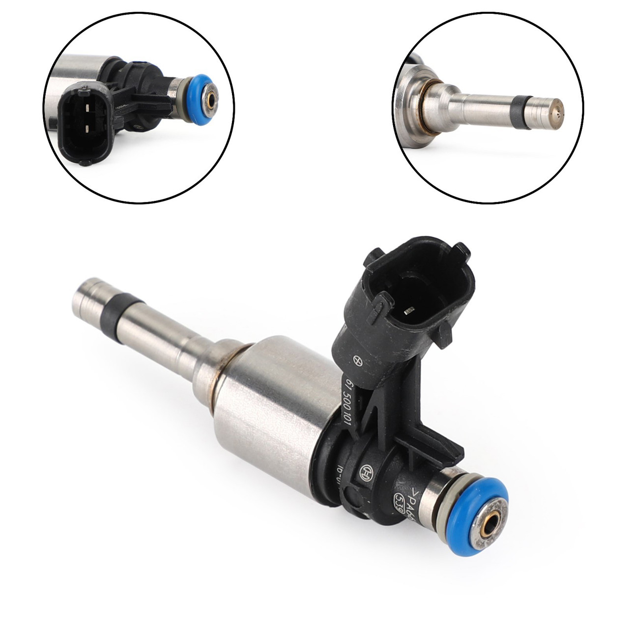 Fuel Injectors 353102B130 Fit For 1.6L L4 Hyundai Accent SE 12-17 Kia Soul Base 12-16 Silver