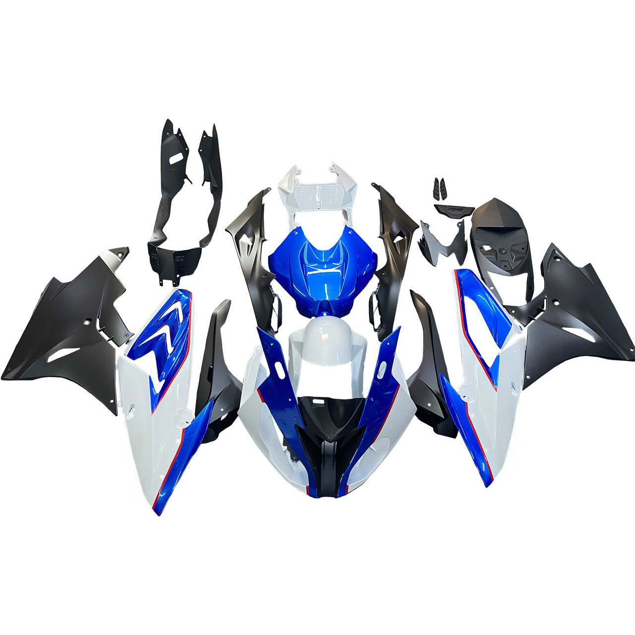 Amotopart Fairings BMW S1000RR 2017-2018 Fairing Kit Bodywork Plastic Blue White Black
