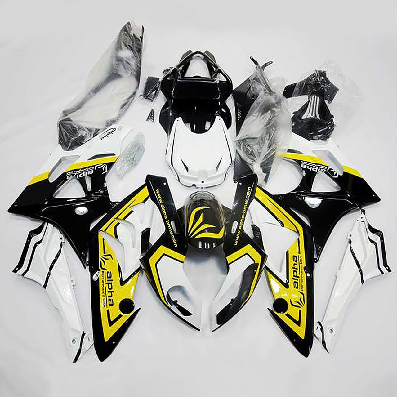 Fairings BMW S1000RR 2009-2014 Fairing Kit Bodywork Plastic Yellow White