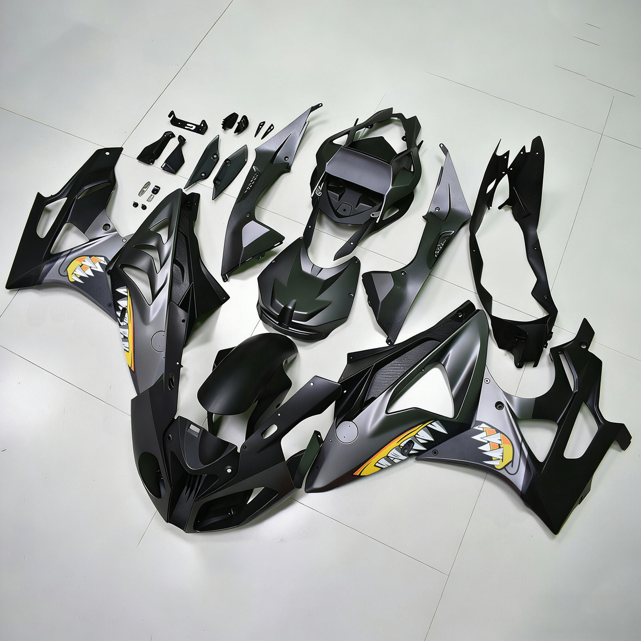 Amotopart Fairings BMW S1000RR 2009-2014 Fairing Kit Bodywork Plastic Black
