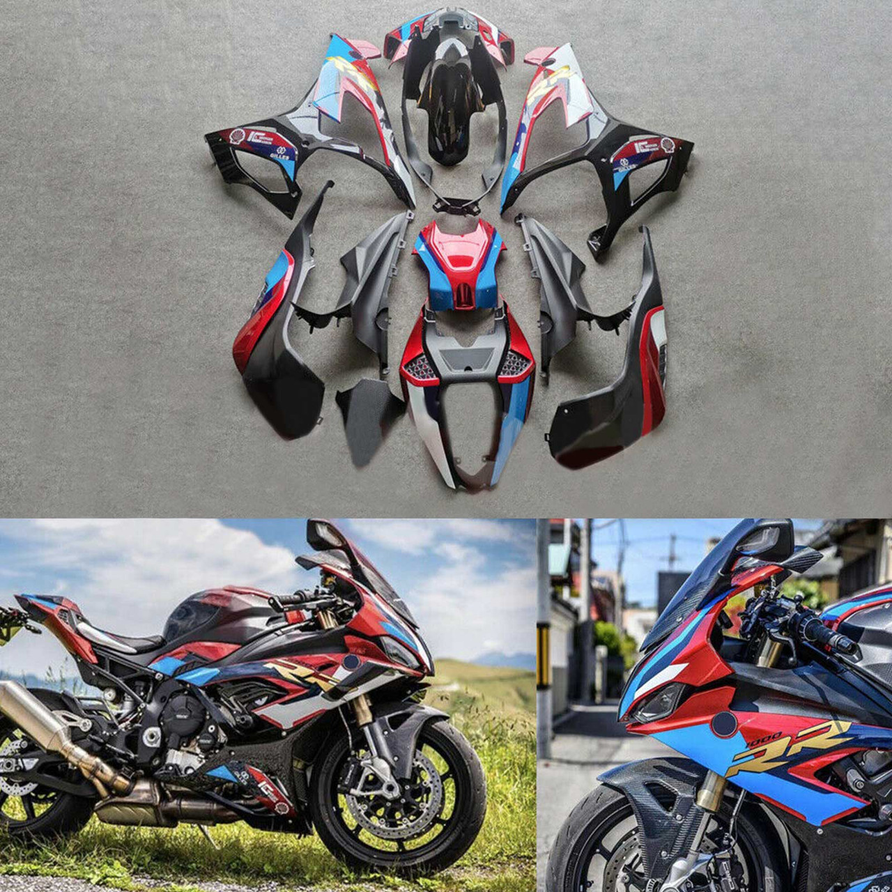 Fairings BMW S1000RR 2019-2021 Fairing Kit Bodywork Plastic Red Black