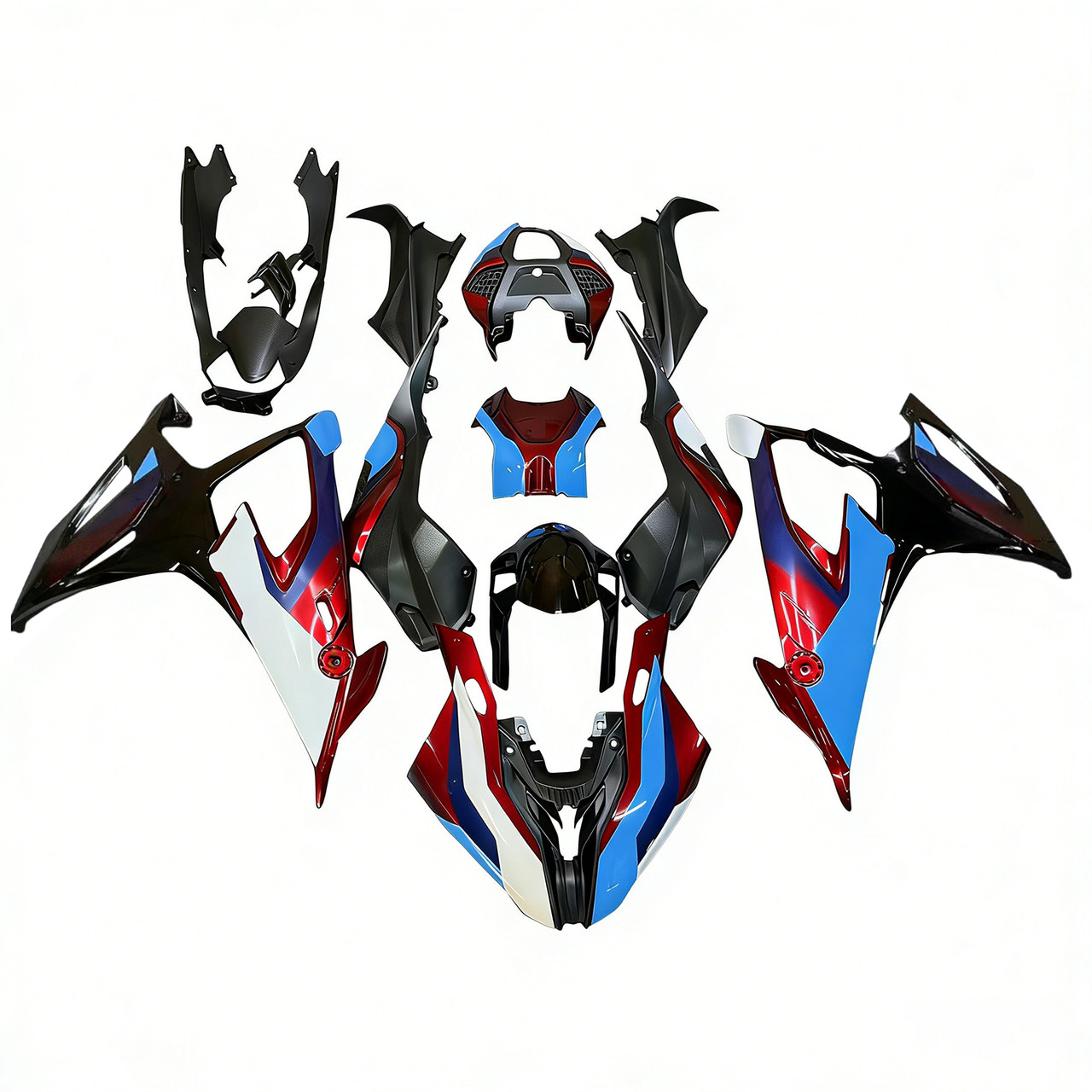 Amotopart Fairings BMW S1000RR M1000RR 2019-2022 Fairing Kit Bodywork Plastic Red Black