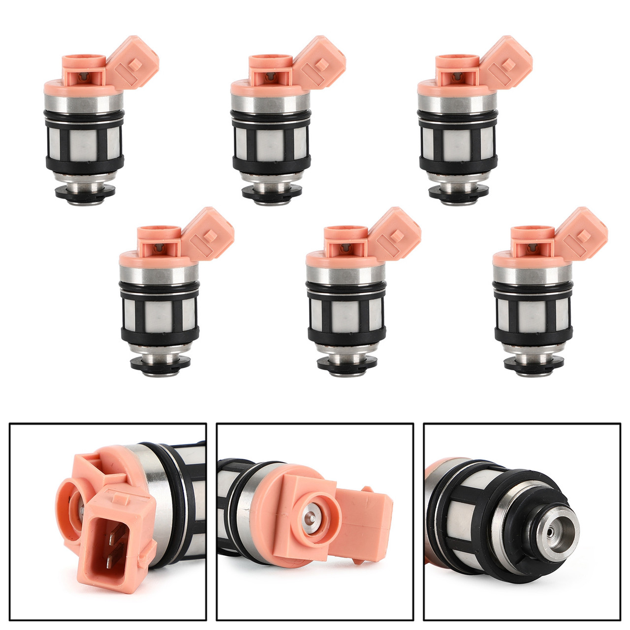 6PCS Fuel Injector 16600-88G10 Fit for Nissan D21 3.0 V6 93-94