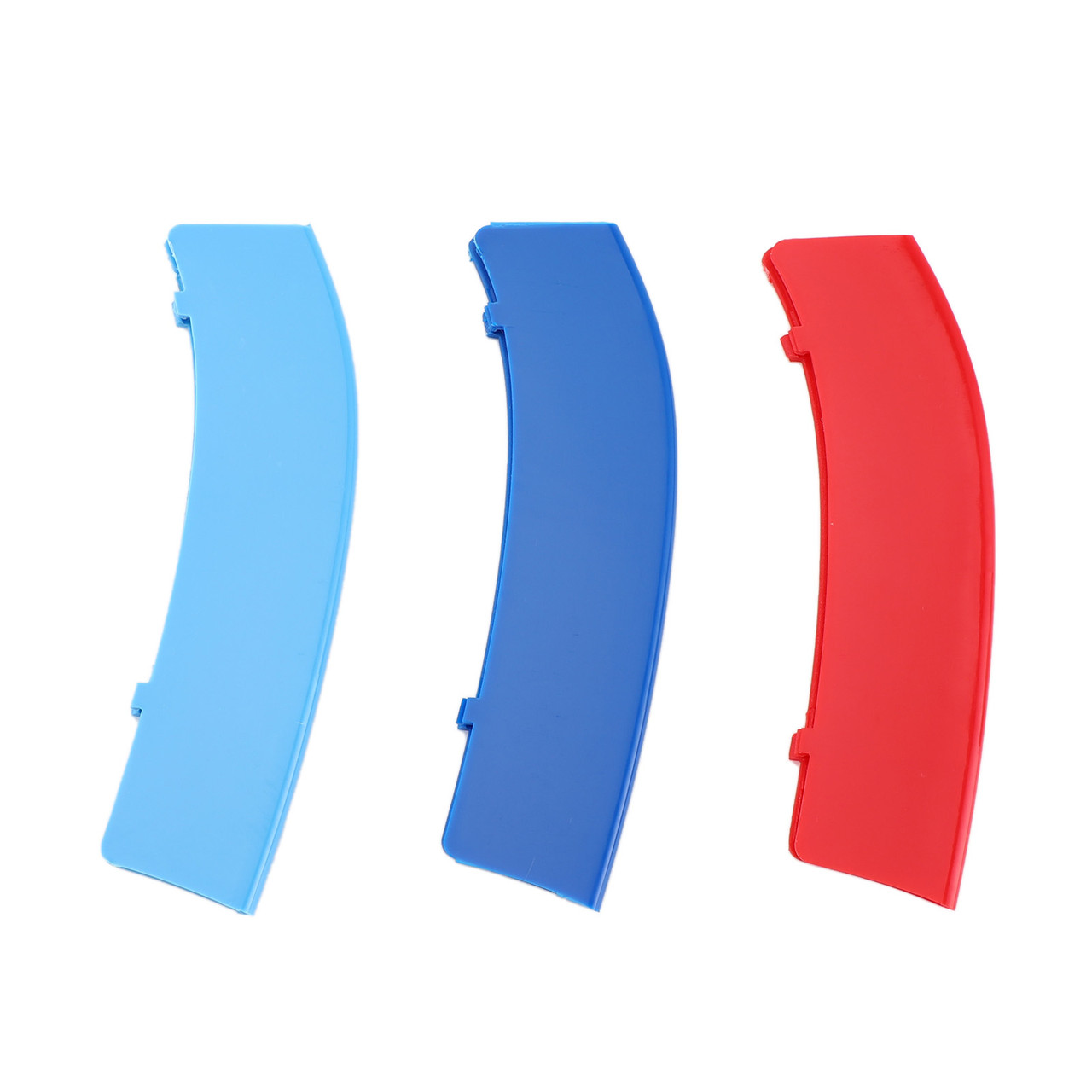 Tri-Colour Front Grille Grill Cover Strips Clip Trim Fit For BMW 3 Series 11 Grilles One Side