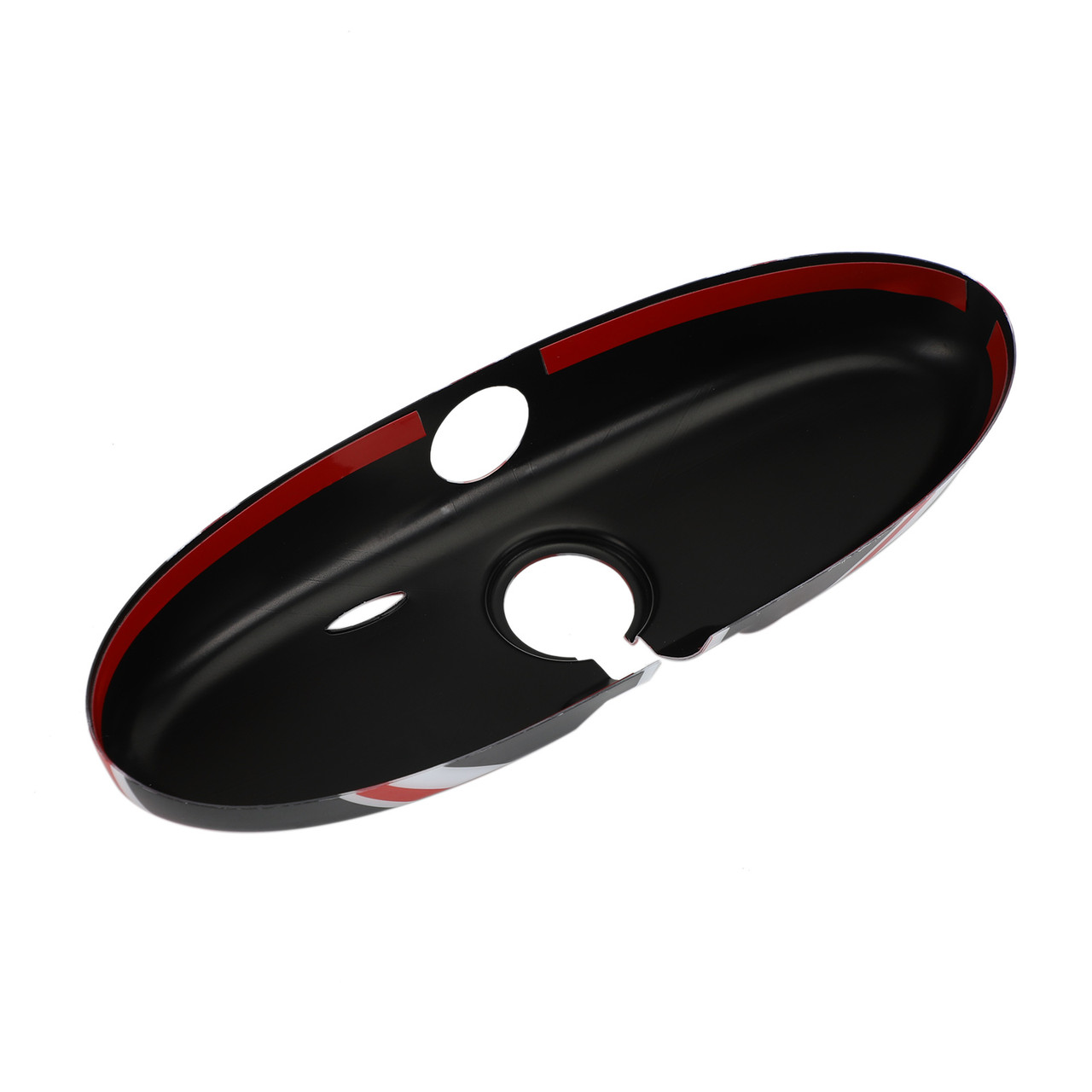 Union Jack UK Flag Rear View Mirror Cover Fit For MINI Cooper R55 R56 R57 Black/Red