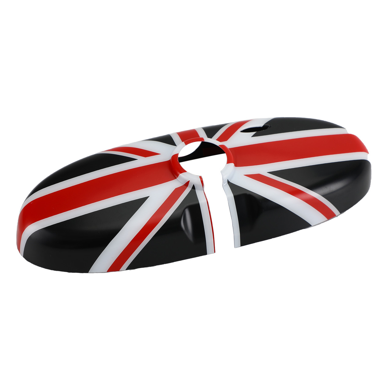 Union Jack UK Flag Rear View Mirror Cover Fit For MINI Cooper R55 R56 R57 Black/Red