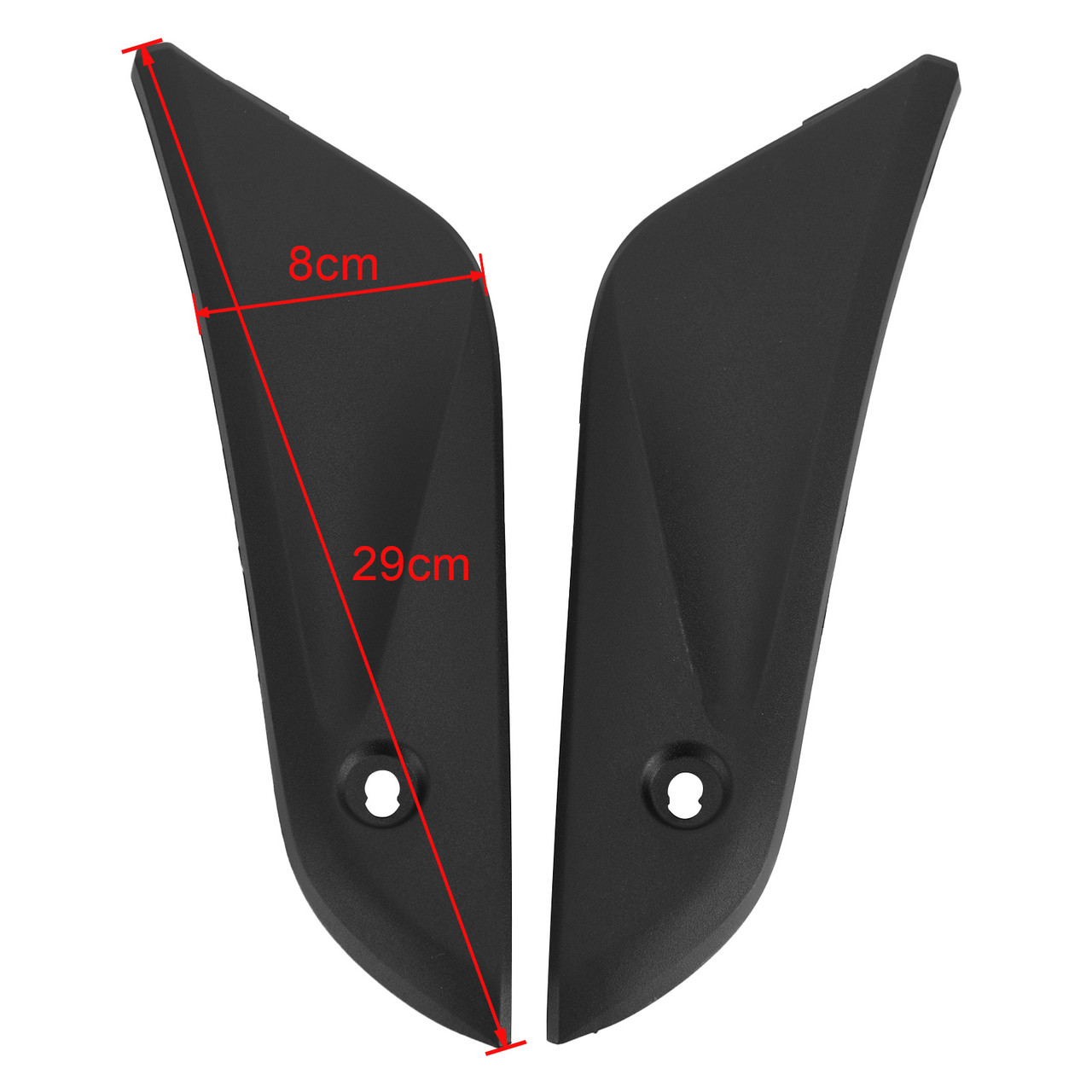 Gas Tank Side Panel Cover Fairing Fit For Honda CBR1000RR 2004-2007 Black