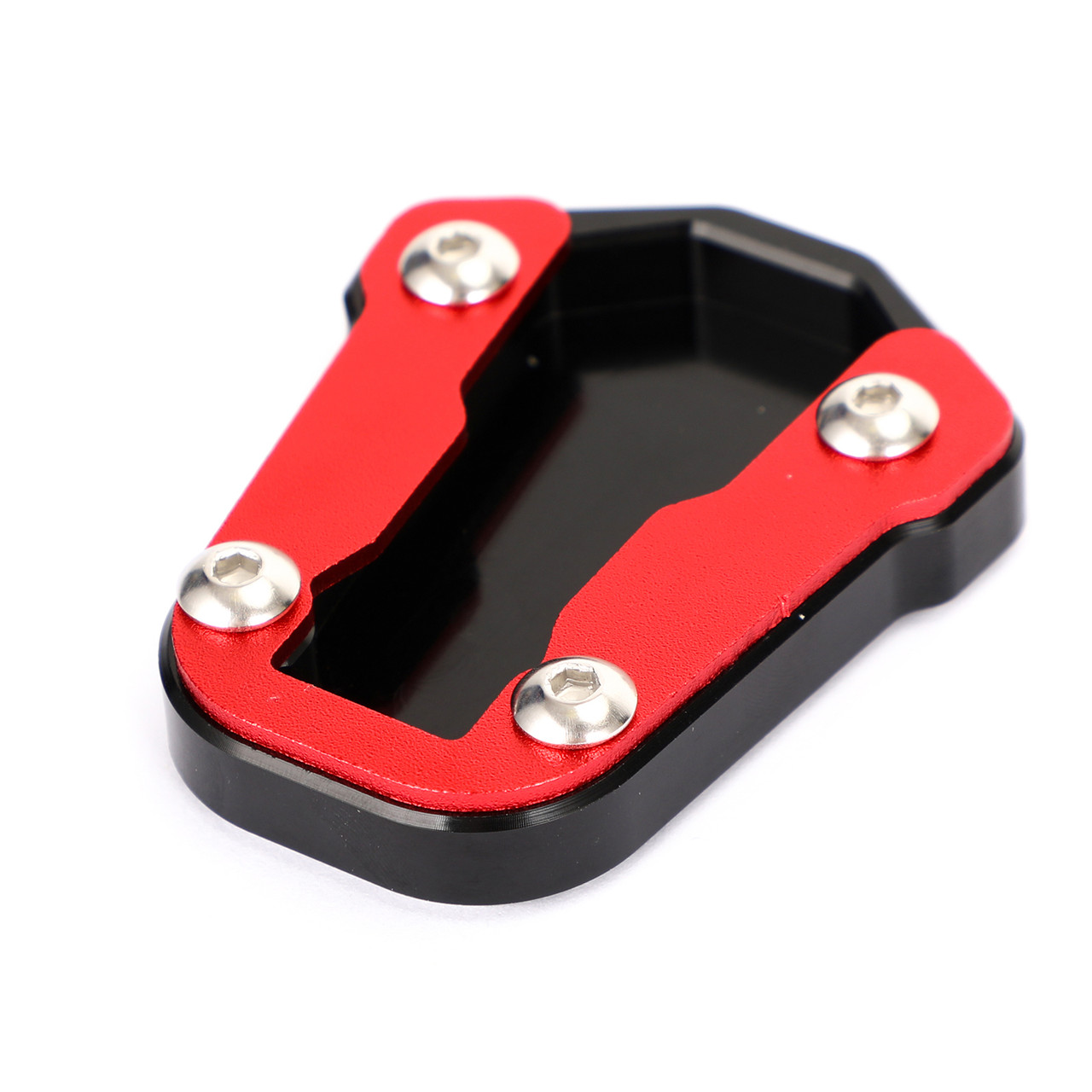 Kickstand Side Stand Extension Pad Fit For Honda CRF300L CRF300 Rally 2021-2022 Red