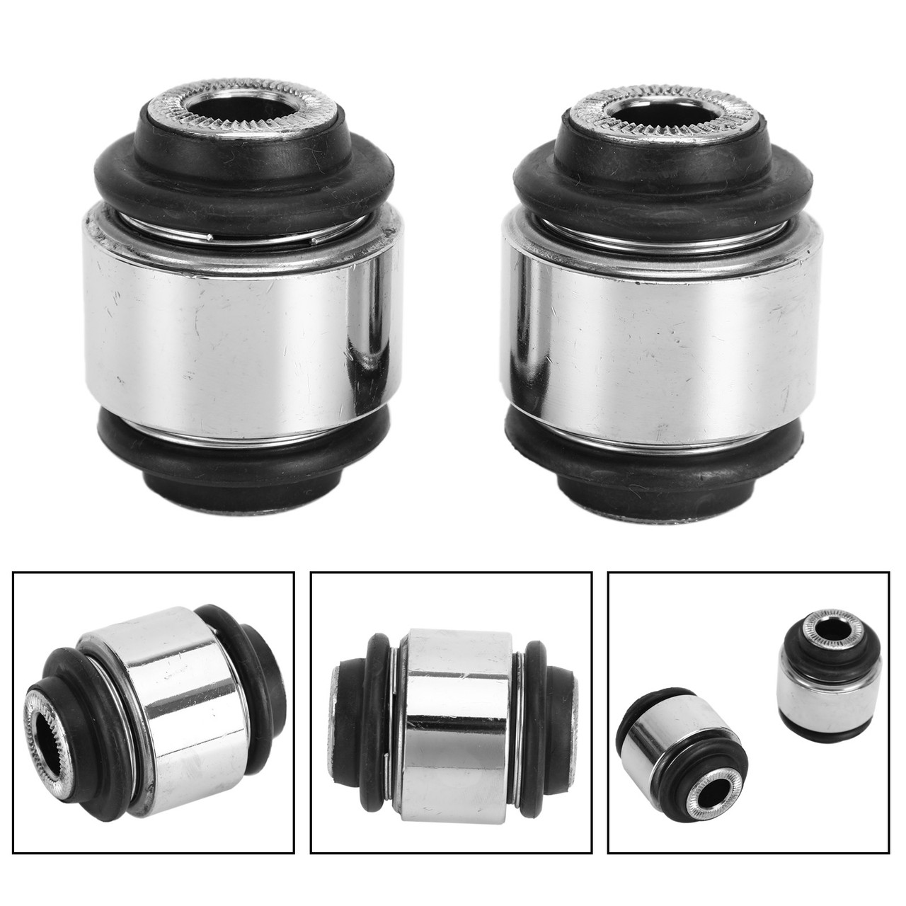 Pair Suspension Knuckle Bushing Rear Lower Fit for LEXUS GS300 98-05 GS400 98-00 GS430 IS300 01-05 SC430 02-10