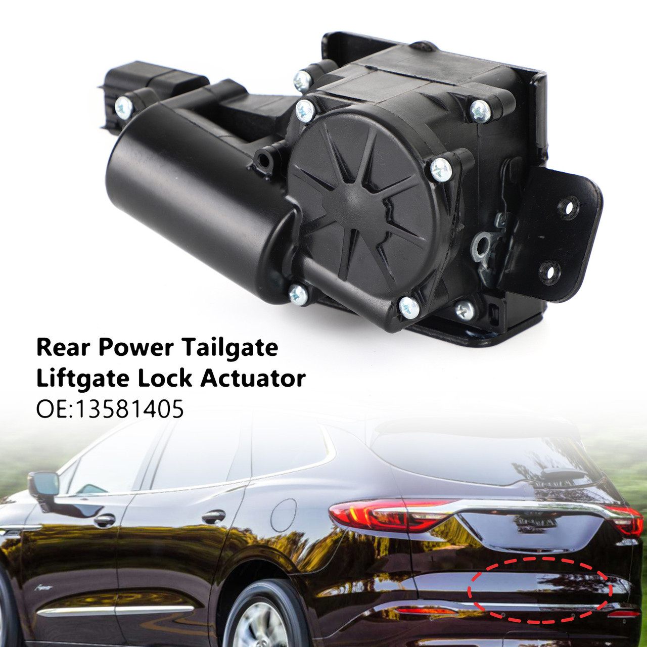 Rear Tailgate Lock Actuator 13581405 Fit for Buick?Enclave?08-17 Cadillac? Escalade Chevrolet??Suburban 1500 07-14 GMC?Acadia 07-17 Yukon XL 07-14 Black