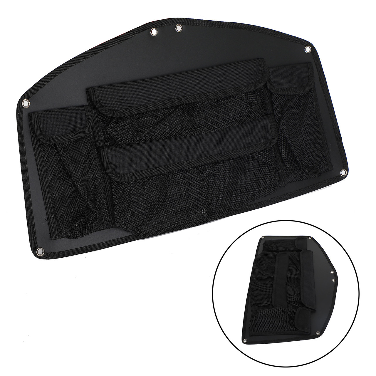 Saddlebag Lid Organizer Storage Bag Fit For Honda Gold Wing Gl1800 2001-2017 Black