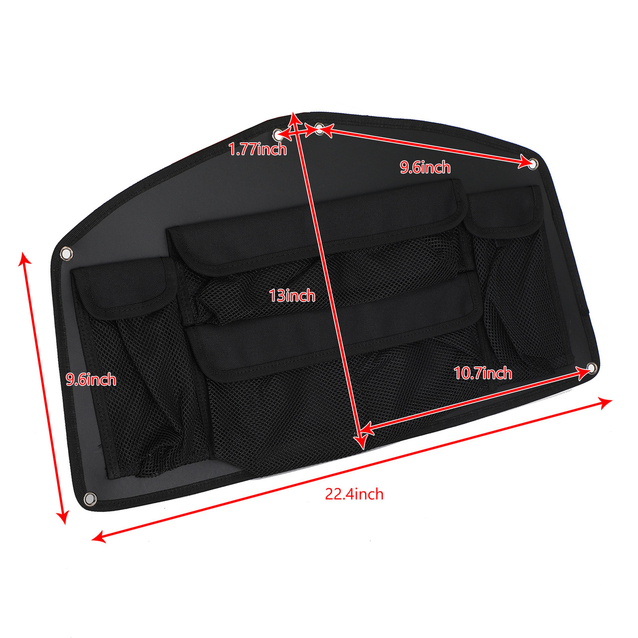 Saddlebag Lid Organizer Storage Bag Fit For Honda Gold Wing Gl1800 2001-2017 Black