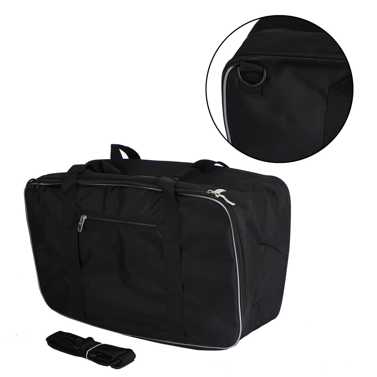 Saddlebag Tour Pak Pack Organizer Soft Liner Luggage Bag Fit For Harley Touring Flht Black