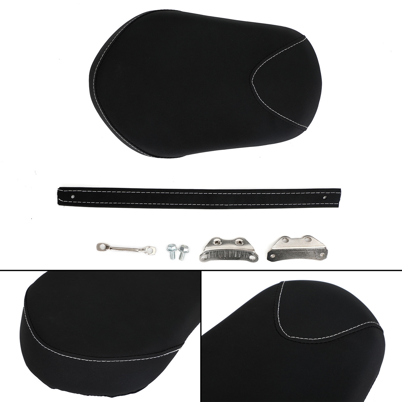 Rear Passenger Seat Cushion Pillion Pad Fit For Yamaha Bolt XV950 R-Spec 2014-2017 Black