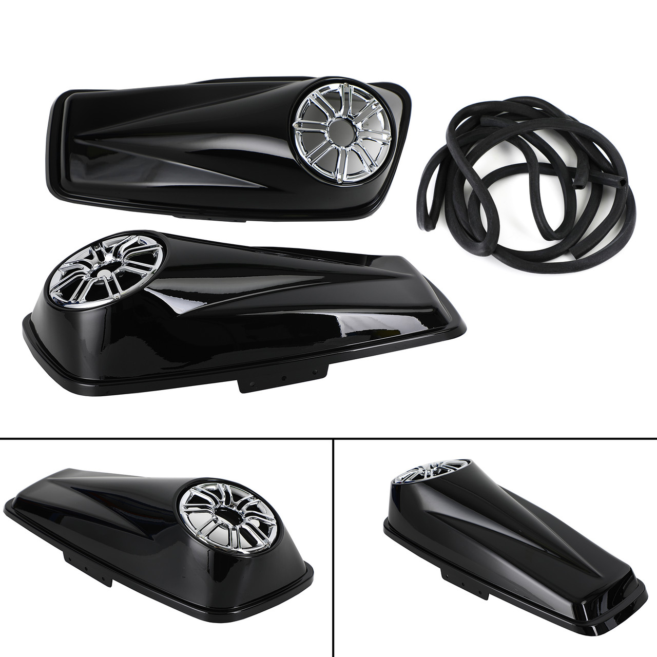 Speaker Lids For Harley Touring Street Electra Glide Hard Saddlebag 6.5" 2014-21