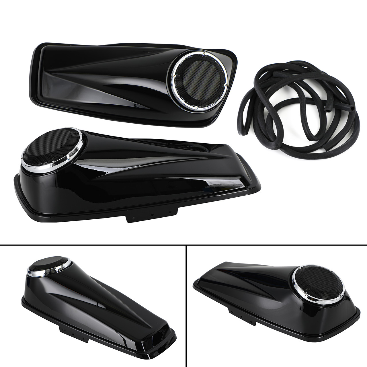 6.5" Saddlebag Speaker Lids Fit for Harley Touring 2014-2020 Touring models FLT, FLHT, Road King, Street Glide, Ultra-Classic