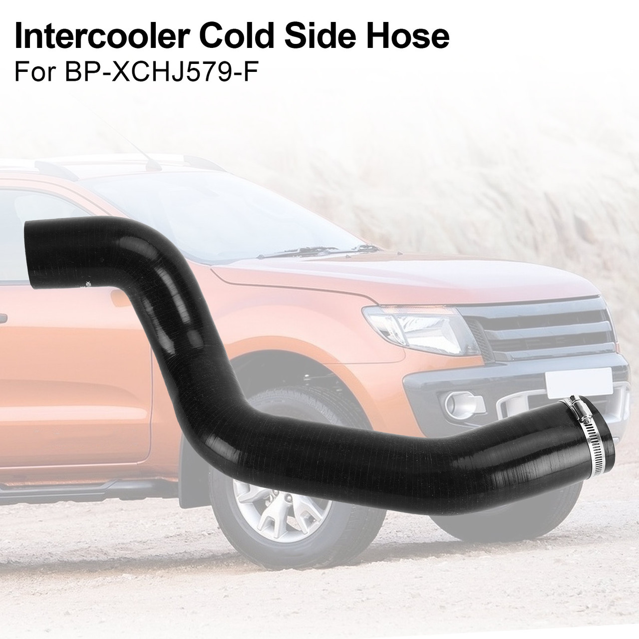 Intercooler Cold Side Hose BP-XCHJ579-F Fit For Ford Ranger PX Mazda BT50 3.2L Black