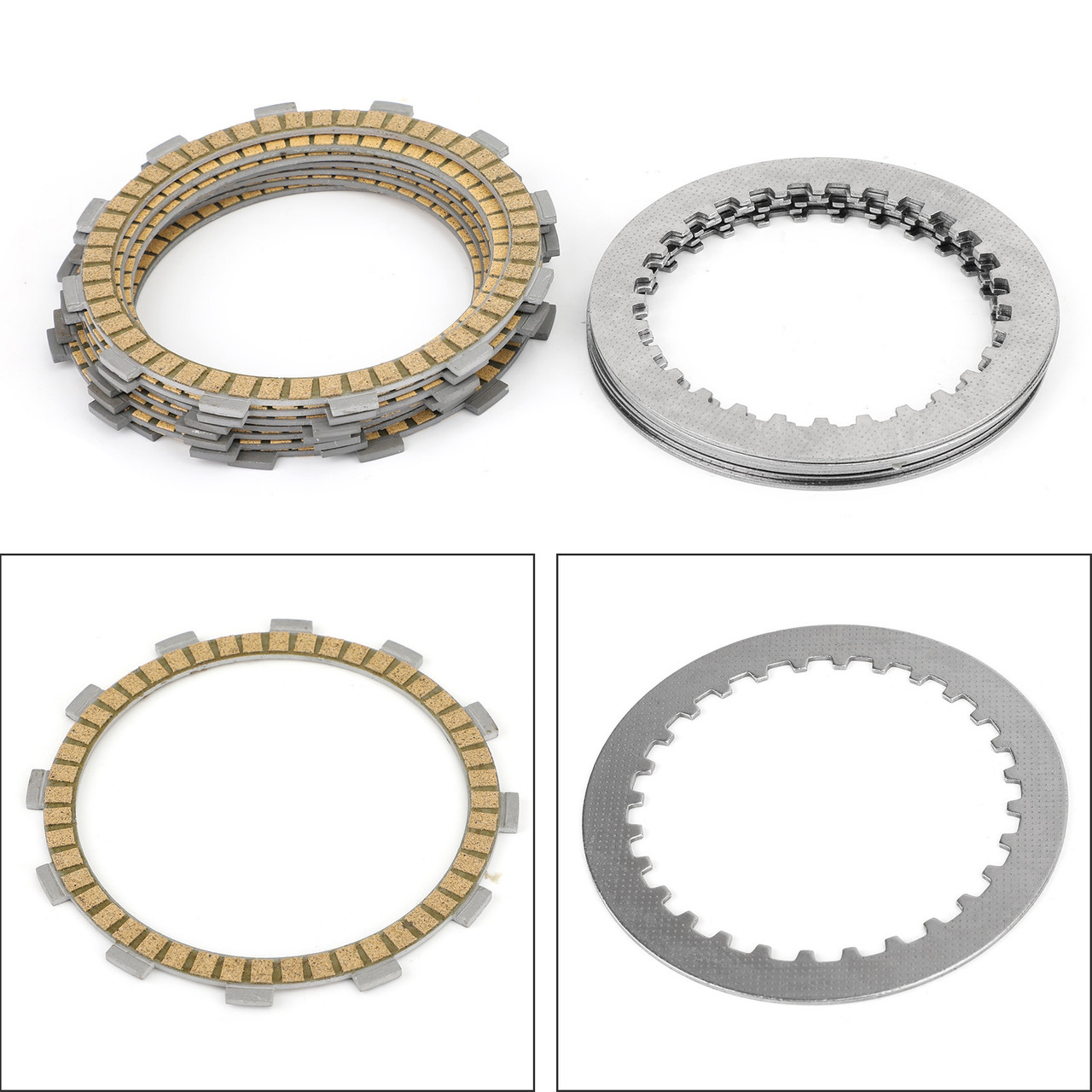 Clutch Plate Kit - Friction & Steel Plates Fit for Honda CB750F Seven Fifty 92-02 CB750 Nighthawk 750 91-03 22201-MT6-601
