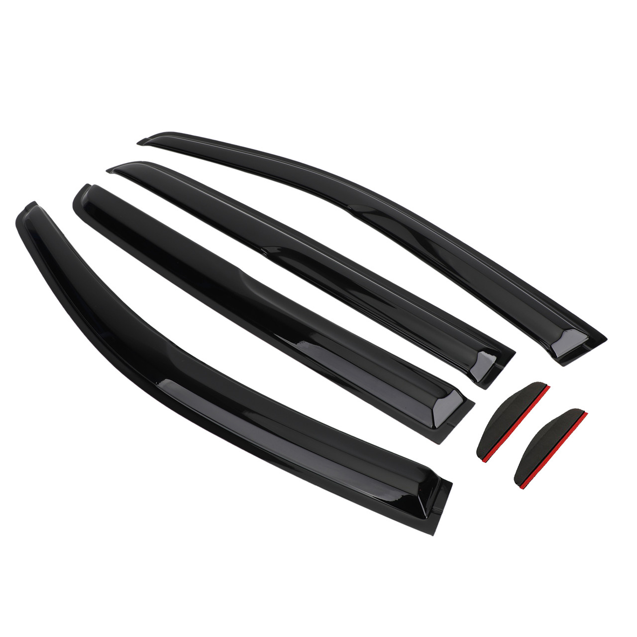 6PCS Car Window Sun Rain Guard Visors Kit Fit for Ford Ranger Crew Cab 2019-2021 6PCS Car Window Sun Rain Guard Visors Kit Fit for Ford Ranger Crew Cab 2019-2021