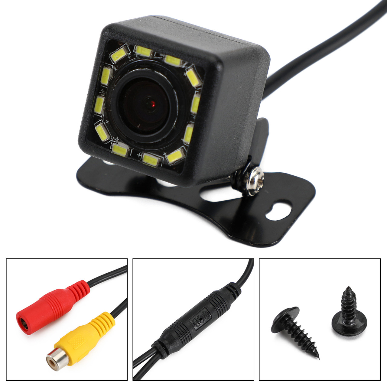 Dynamic Trajectory Parking Line Truck SUV Car Reverse Backup Camera 12LED Night View