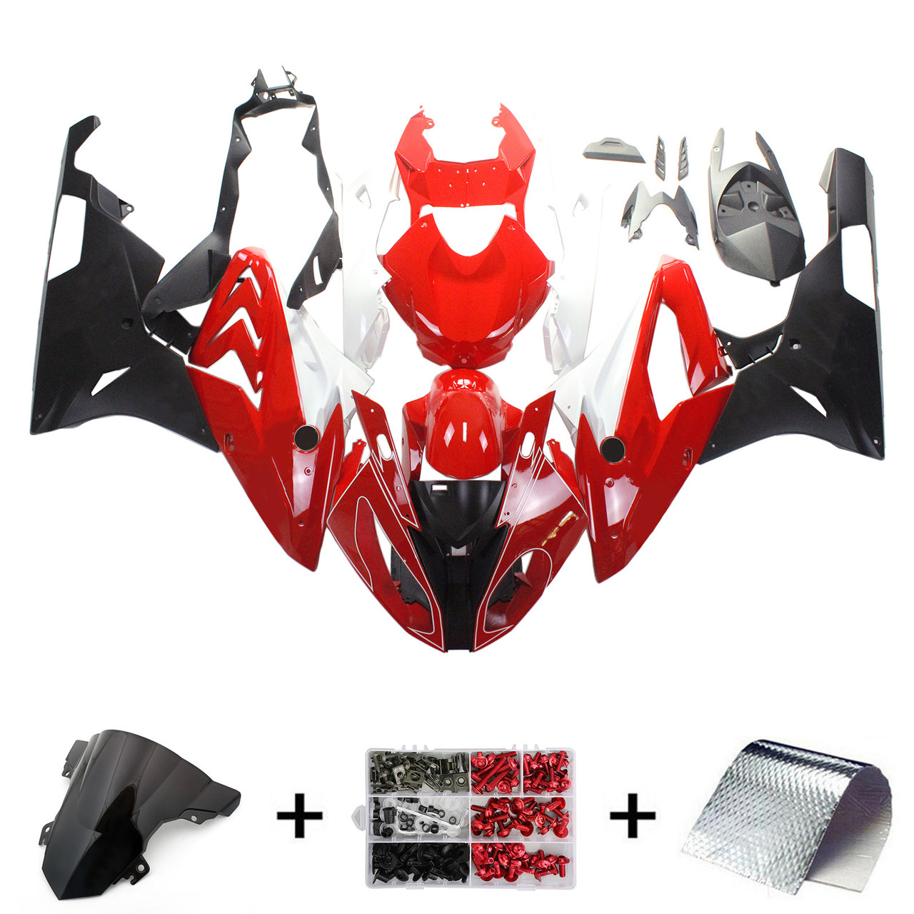 Amotopart BMW S1000RR 2015-2016 Fairing Kit Shell Fairing Kit Red