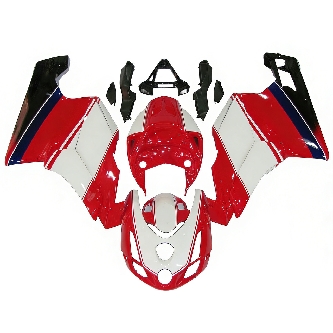 Amotopart Fairing Kit For Ducati 749 999 2003-2004 Red White Bodywork
