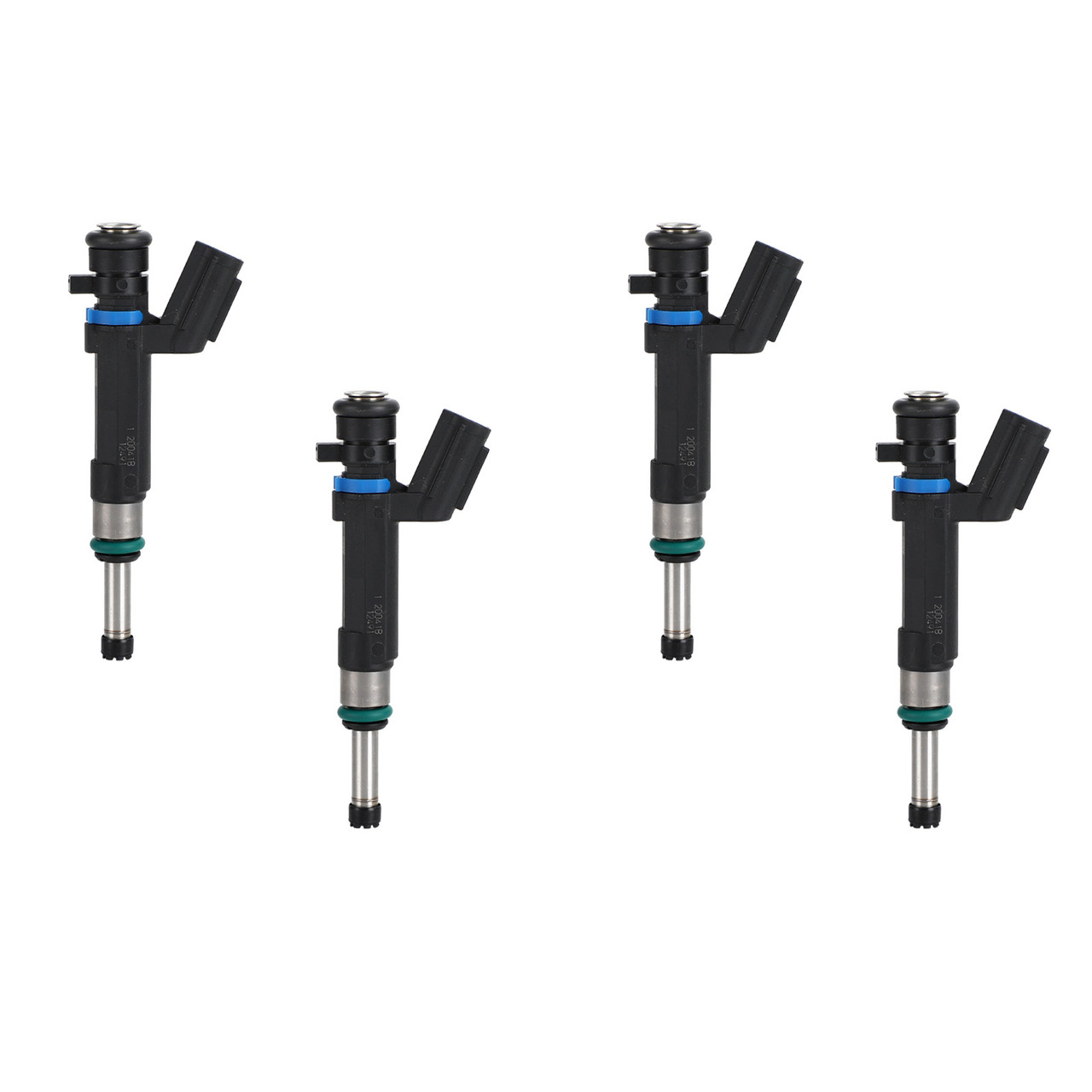 4Pcs Fuel Injectors 16600-1KT0A 84212379 Fit Nissan Versa 1.6L L4 2012-2015 Black