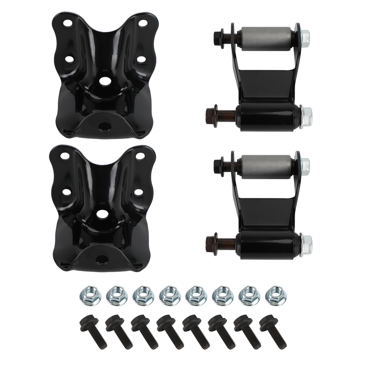 2PCS Rear Leaf Spring Rear Hanger Bracket and Shackle Kit Fit for Ranger 83-10 Mazda B Series Pickup 94-97