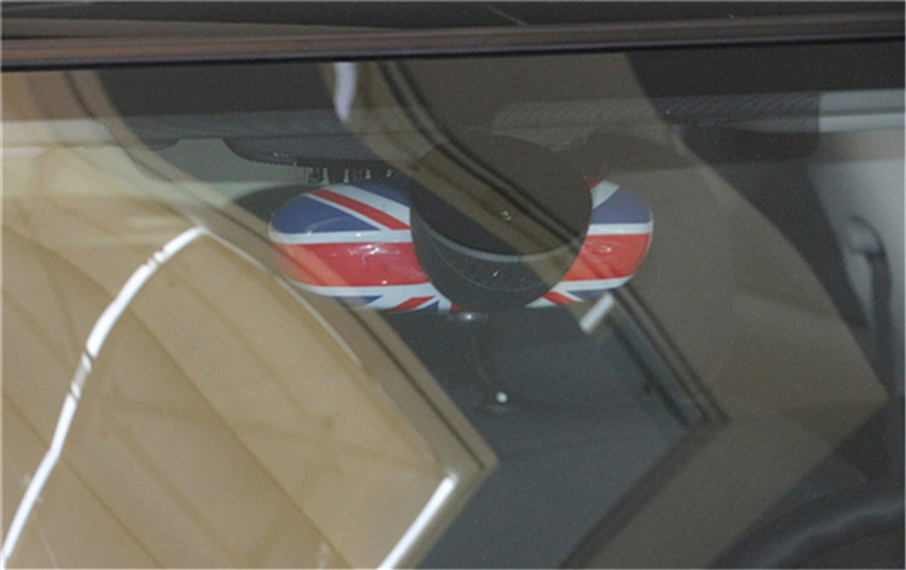 Union Jack UK Flag Rear View Mirror Cover Fit For MINI Cooper R55 R56 R57 Blue/Red