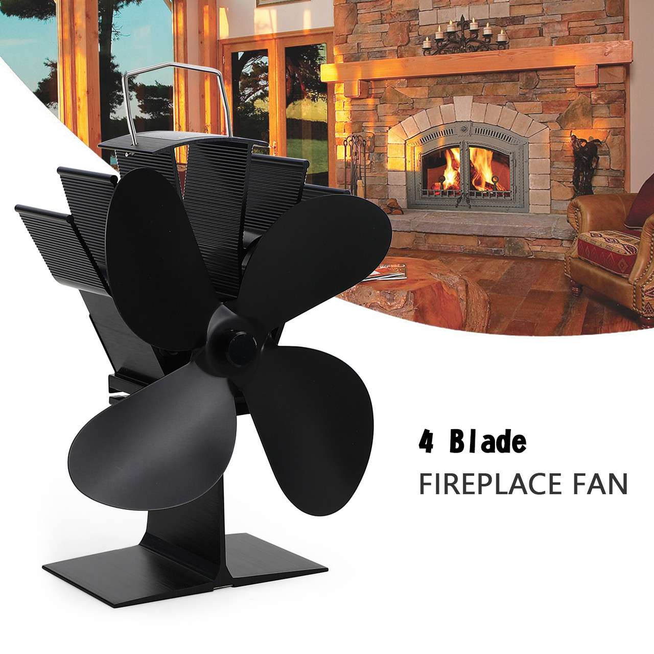 専用ページ１ Heat Powered fan Fireplace Fan for Wood Burning Stove - Mad Hornets