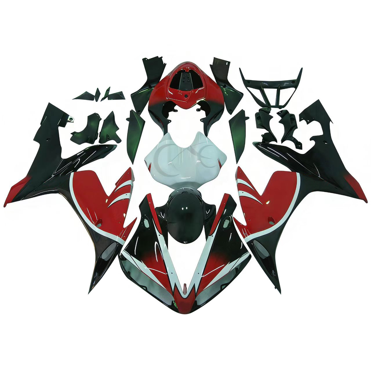 Fairing Kit Bodywork for Yamaha YZF R1 2004-2006 Red Black