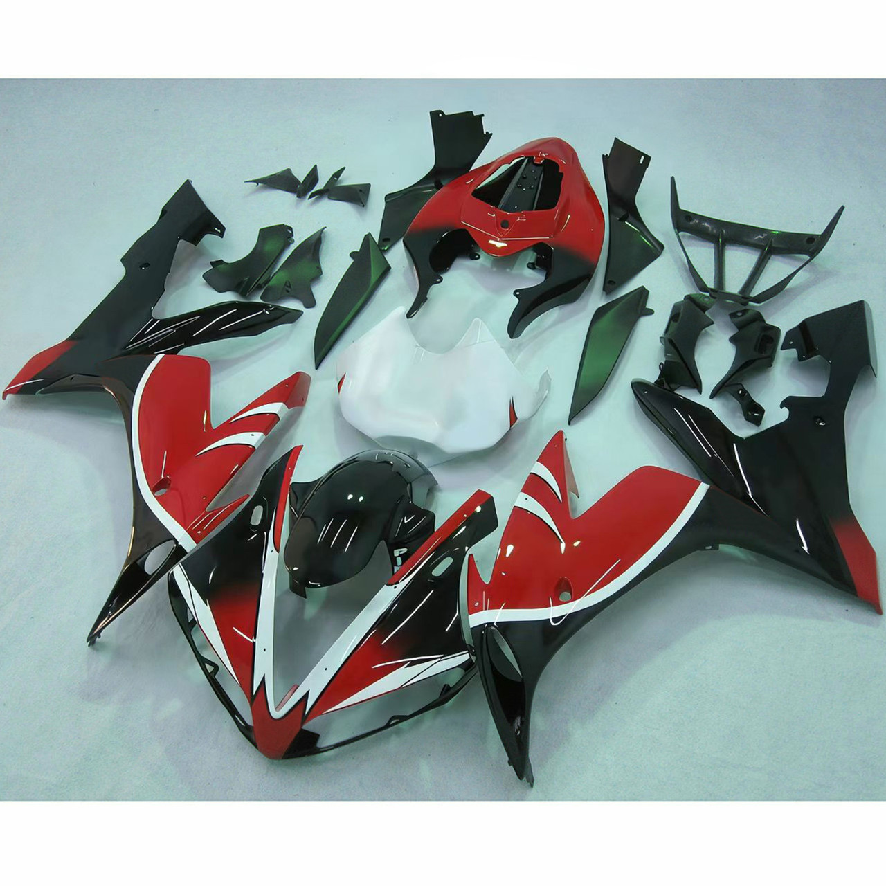Fairing Kit Bodywork for Yamaha YZF R1 2004-2006 Red Black
