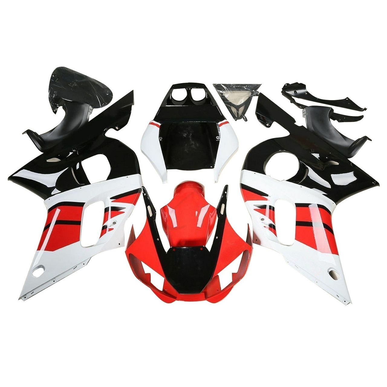 Fairing Kit Bodywork ABS fit For Yamaha YZF R6 1998-2002 Red Black