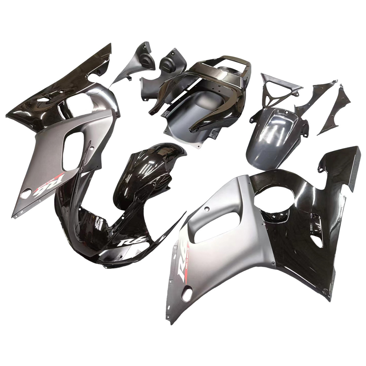  Fairing Kit Bodywork ABS fit For Yamaha YZF R6 1998-2002 Black