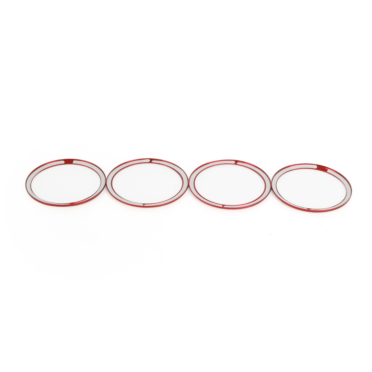 4PCS Aluminum AC Air Vent Cover Ring Trim Fit for Chevrolet Camaro 2020+ Red