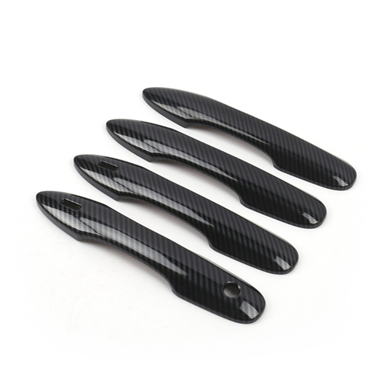 4PCS Carbon ABS Exterior Door Handle Cover Trim Fit for Toyota Corolla 2019+