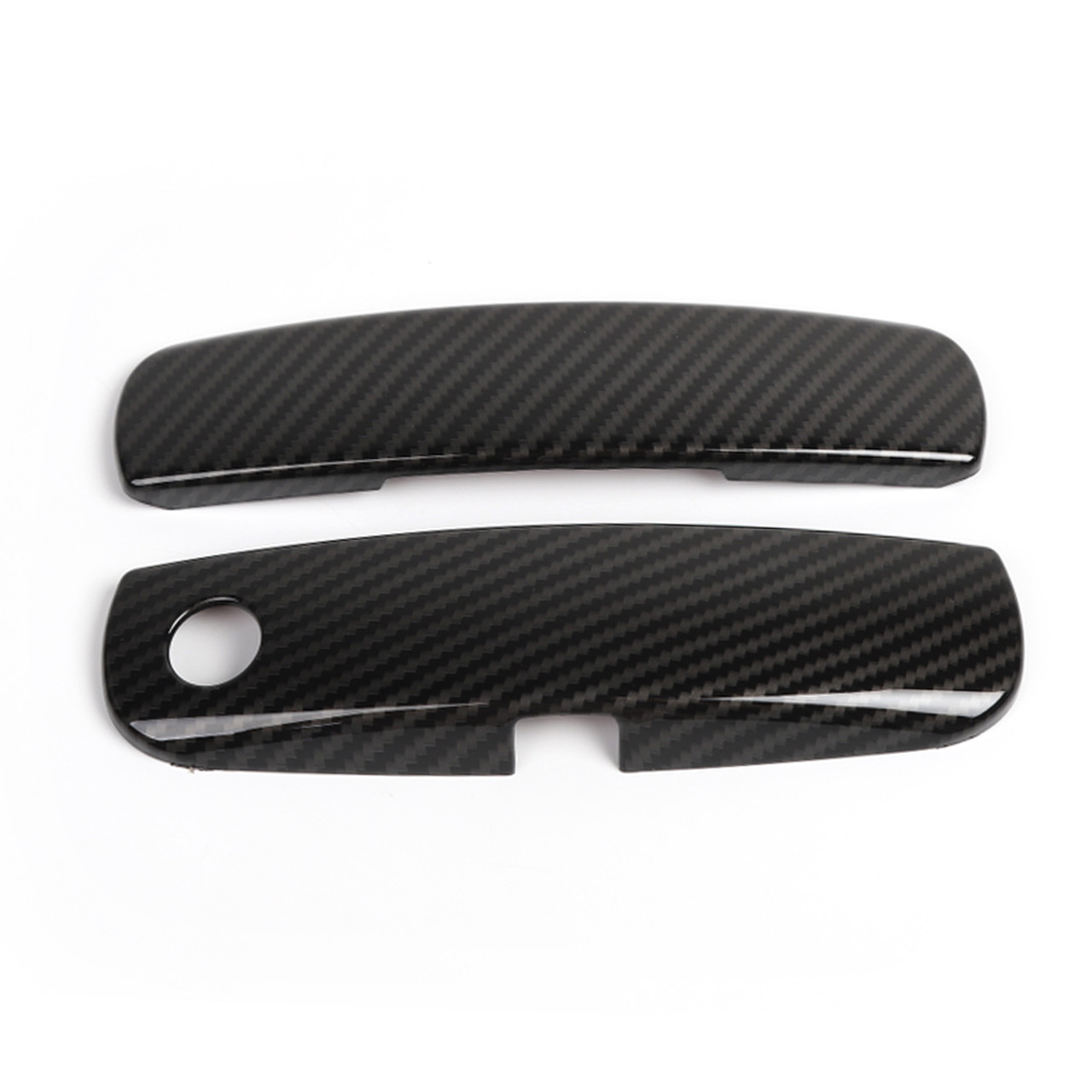 2x Exterior Door Handle Cover Trim Fit for Dodge Challenger 2012+ Carbon Fiber