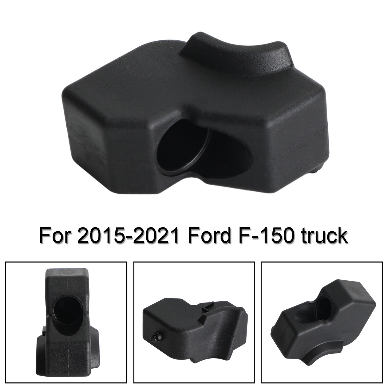 Left Side Tailgate Stop Bumper Rubber Cushion Fit for Ford F-150 truck 2015-2021 Black
