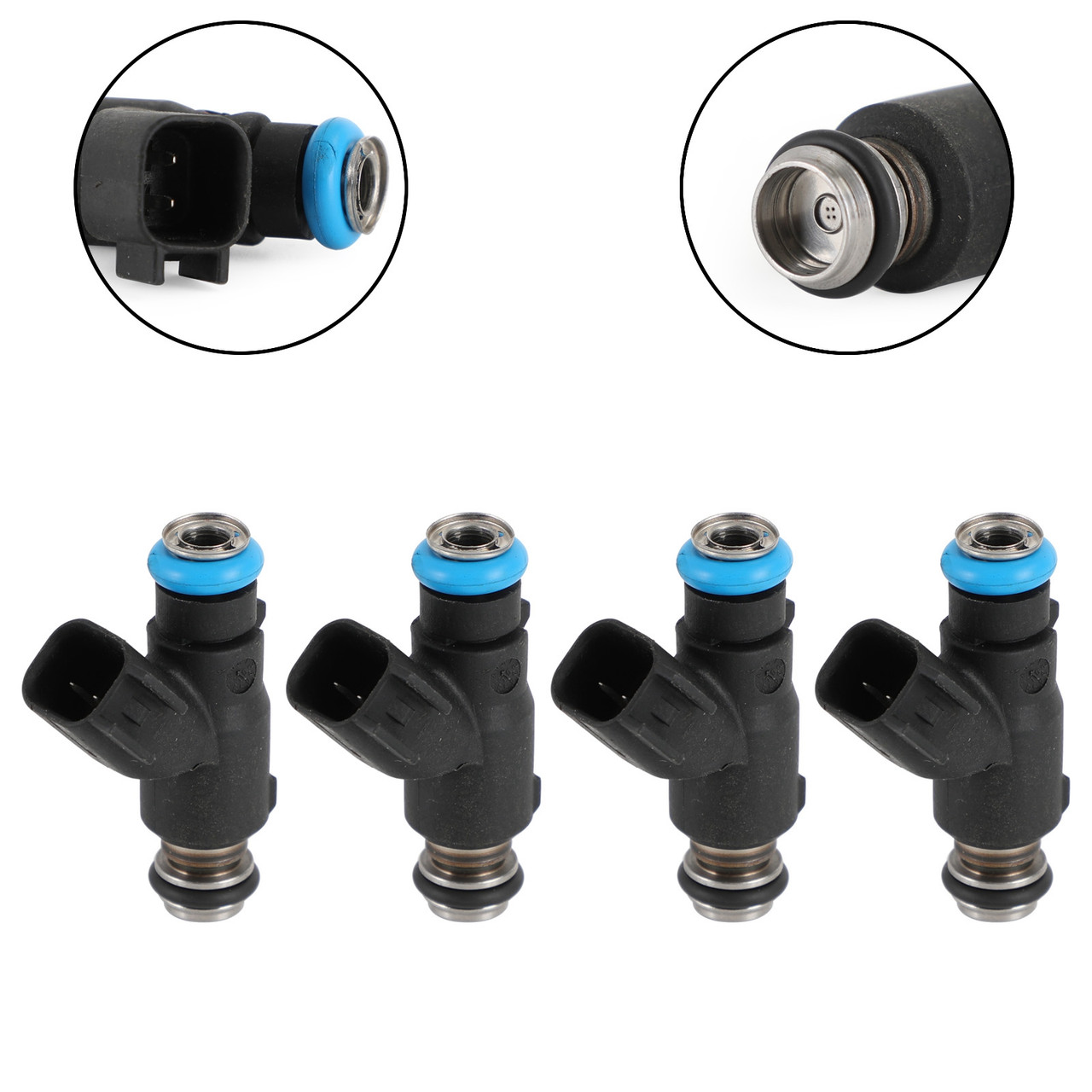 ジョン 4pc Fuel Injectors 96487553 Fit for Chevrolet Aveo 06-08 BLK