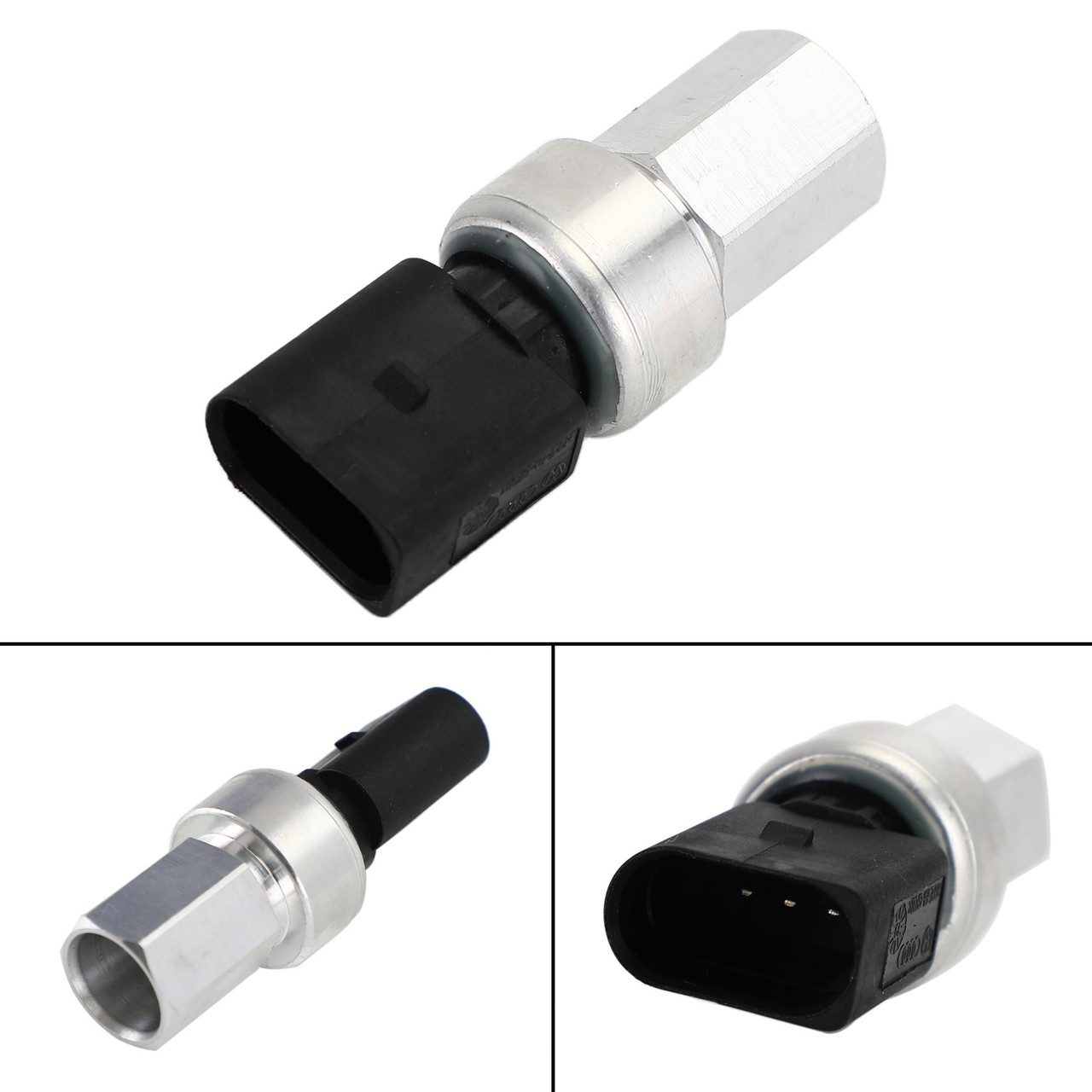 A/C Pressure Switch Sensor Fit for VW Beetle 5C 11-19 Bora 1J 98-05 Caddy 2K 04-10 2C 10-15 SA 15-20 Golf MK4 98-05 Jetta 1K 06-10 Sharan 7M 95-10