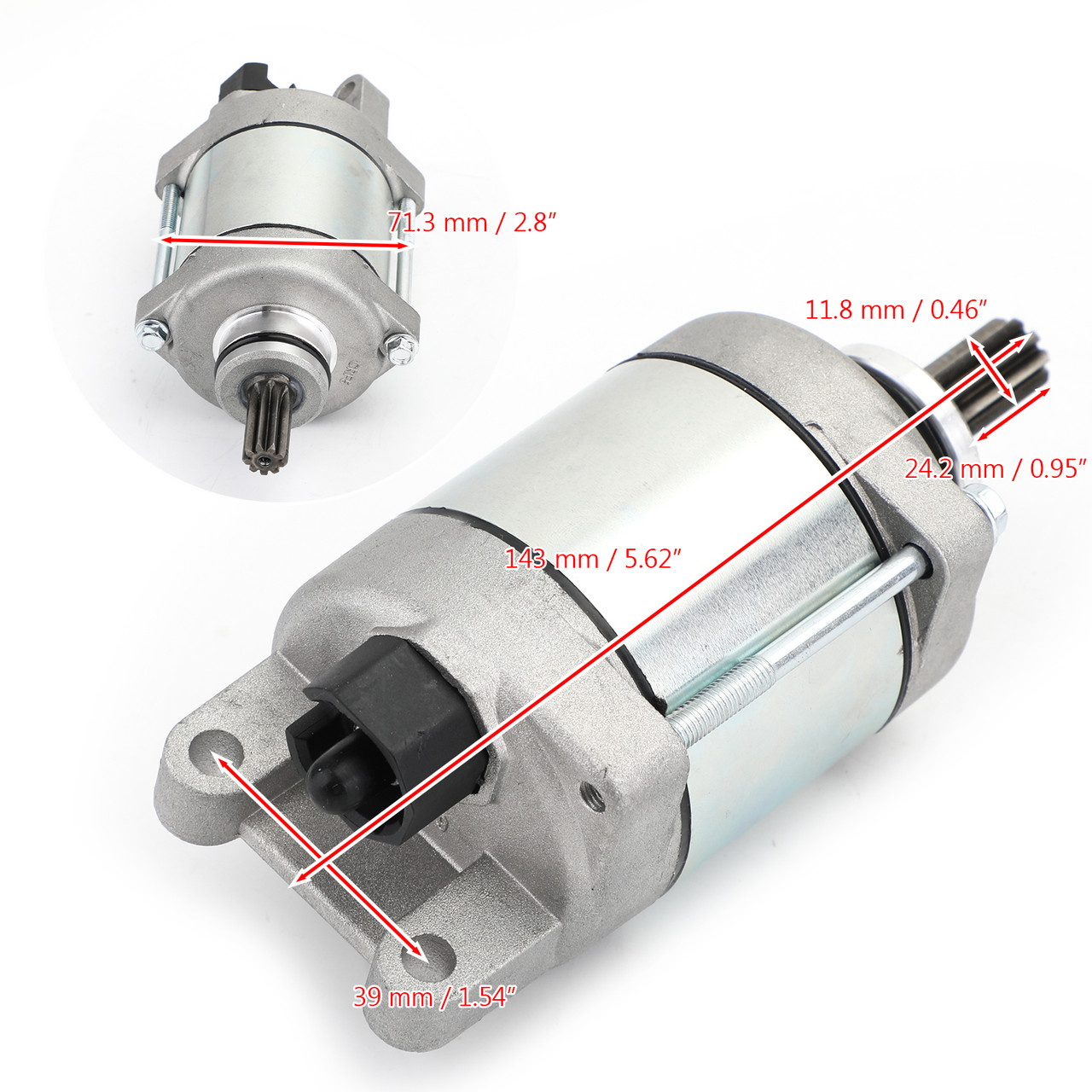 77240001100 STARTER Motor Engine Starting 9-Spline Fit For SX-F XC-F 250 13-15 XCF-W 350 EXC-F 350 Six Days 350 FREERIDE 350cc 12-16