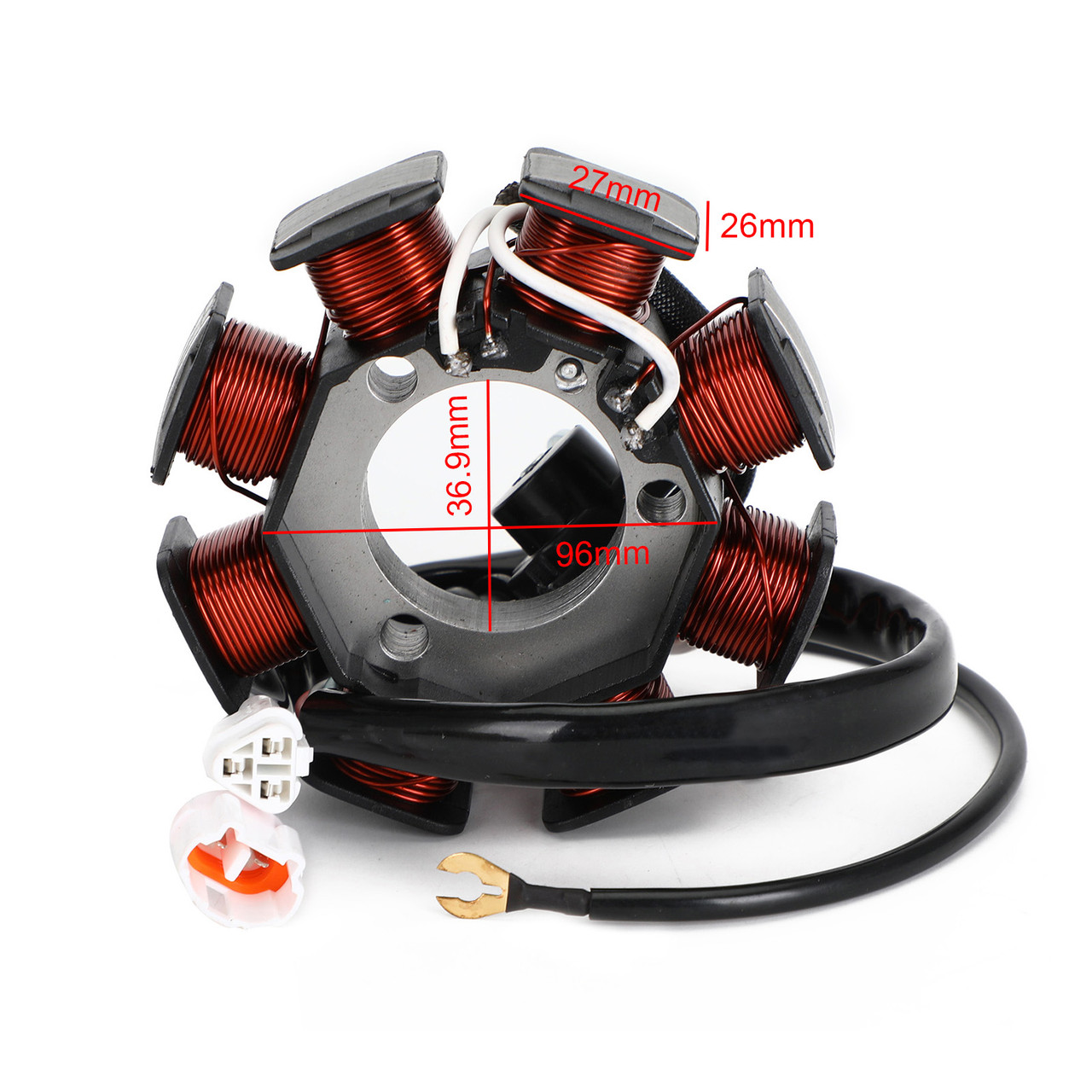 Magneto Generator Engine Stator Coil Fit for Yamaha YFM125R Raptor 125 ATV 2011-2013