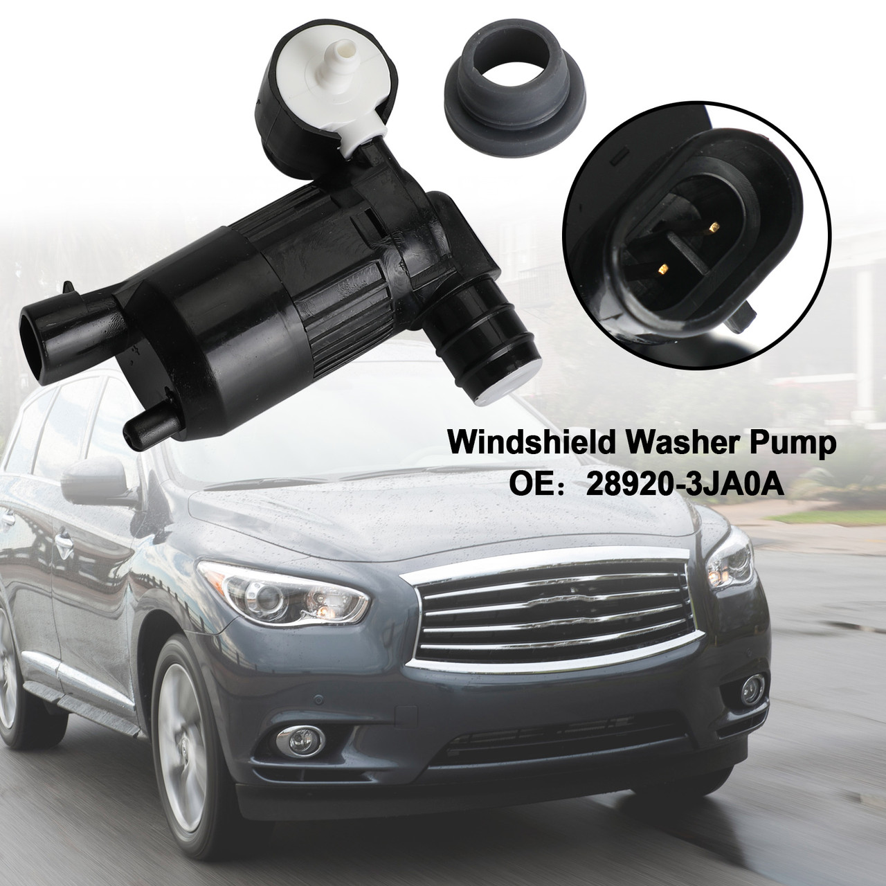 Windshield Washer Pump 28920-3JA0A Fit for Nissan Pathfinder 2013-2019