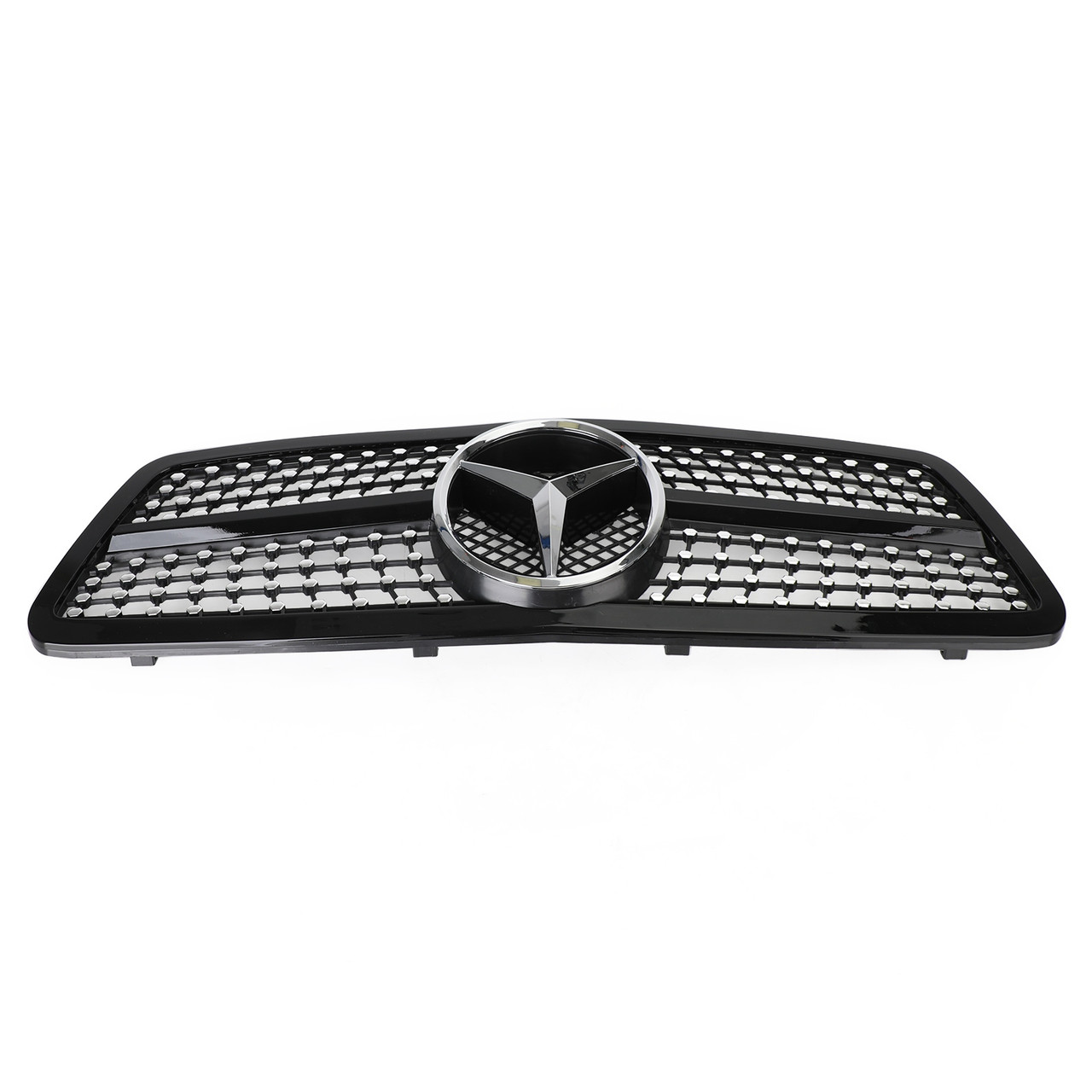 C63 AMG Style Grille Black Diamond Fit for Mercedes-Benz W203 2001-2007