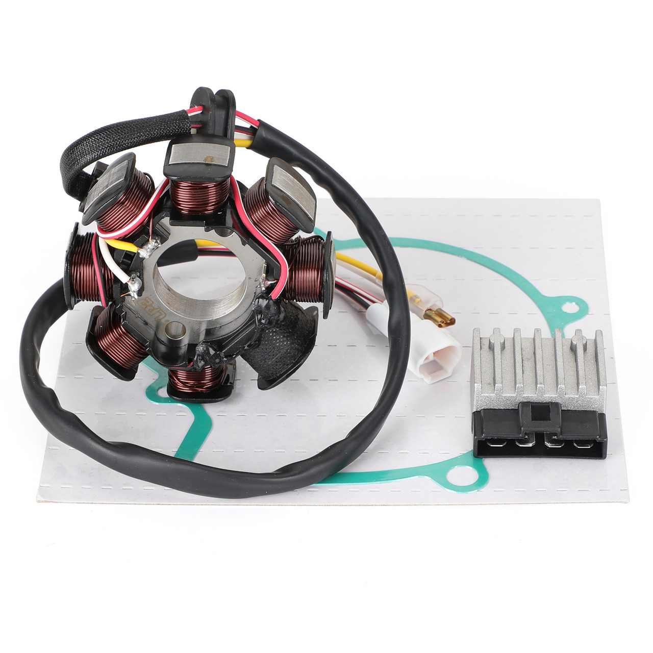 Magneto Coil Stator + Voltage Regulator + Gasket Assy Fit for 250 EXC-F Racing 02-03 450 EXC-G Racing 525 MXC Racing 03-04